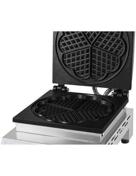 Širdies vaflių keptuvė belgiškiems vafliams sk. 23cm TEFLON 1500W Širdies vaflių keptuvė belgiškiems vafliams sk. 23cm TEFLON 1500W