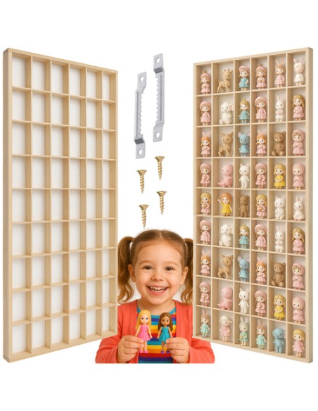 Medinė lentyna lėlėms Kruzzel 26969