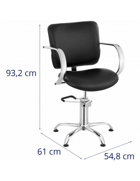 
„London Black“ kirpyklos kėdė, kosmetikos kirpėjo kėdė
