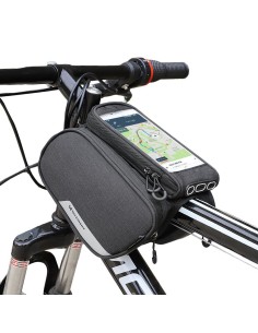 
Dviračio rėmo krepšys + nuimamas telefono dėklas iki 6,5 colio, 1,5 l, juodas
