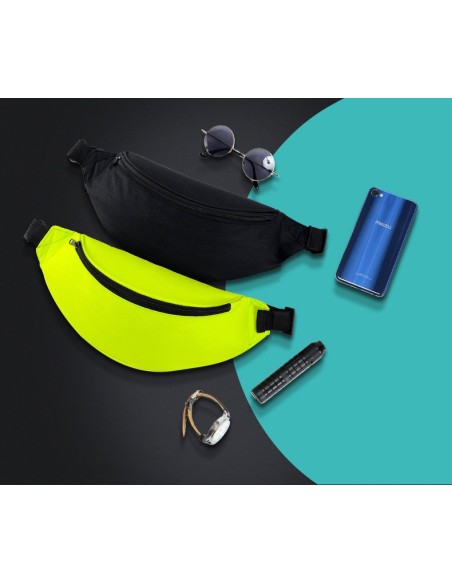 
Bėgimo diržas, juosmens krepšys, telefono dėklas, raktai, dokumentai, juoda piniginė
