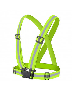 
Šviesą atspindinti liemenė dviračiui, varikliui, bėgimui, geltona
