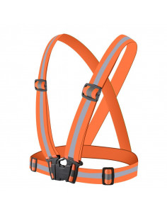 
Šviesą atspindinti liemenė dviračiui, varikliui, bėgimui, oranžinė
