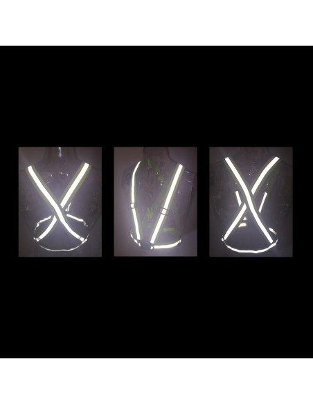 
Šviesą atspindinti liemenė dviračiui, varikliui, bėgimui, oranžinė
