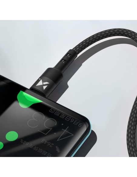 Kabelis USB-C USB-C maitinimo tiekimas 18W 2m juodas Kabelis USB-C USB-C maitinimo tiekimas 18W 2m juodas