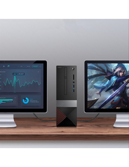 
HDMI 8K 60Hz 2 m lankstus pintas kabelis – juodas
