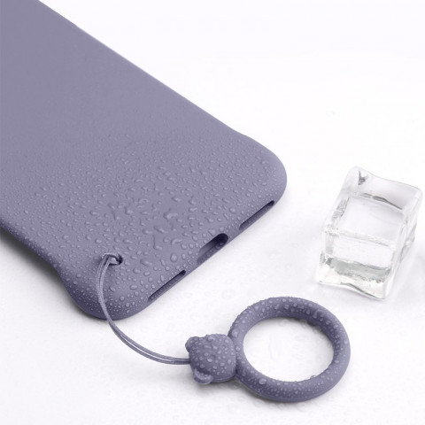 
Silikoninis telefono dirželis, meškiuko pakabukas, žiedas ant piršto, šviesiai žalias
