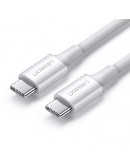
USB-C 5A greito įkrovimo laidas PD QC 1m baltas
