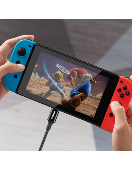 
USB-C 5A greito įkrovimo laidas PD QC 1m baltas
