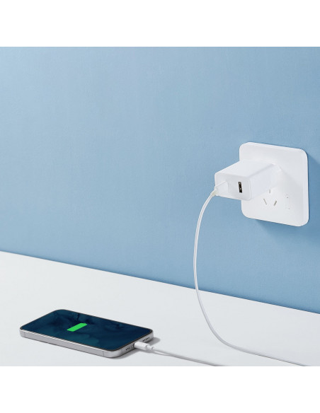 
„Xiaomi“ kelioninis įkroviklis „Combo USB / USB-C“, 33 W, PD greitasis įkroviklis, baltas
