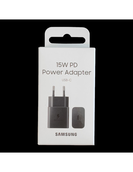 
USB-C 15W PD AFC sieninis įkroviklis, juodas
