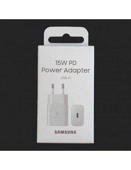 
USB-C 15W PD AFC sieninis įkroviklis, baltas
