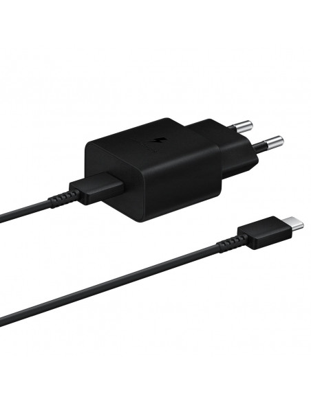 
USB-C 15W PD AFC sieninis įkroviklis + USB-C laidas, juodas
