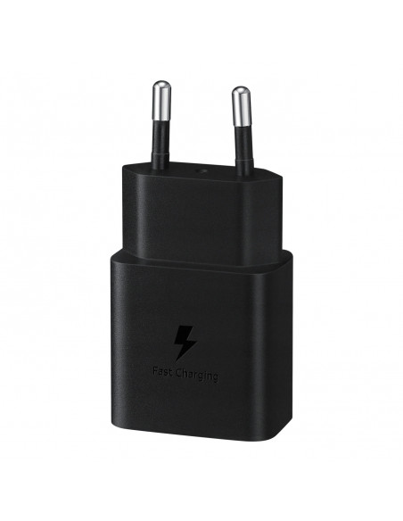 
USB-C 15W PD AFC sieninis įkroviklis + USB-C laidas, juodas
