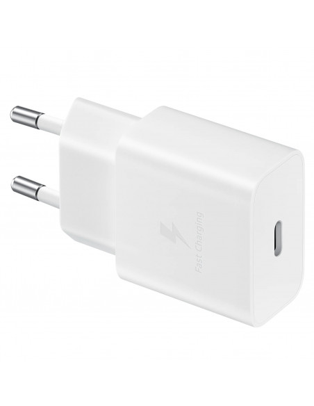 
USB-C 15W PD AFC sieninis įkroviklis + USB-C laidas, baltas
