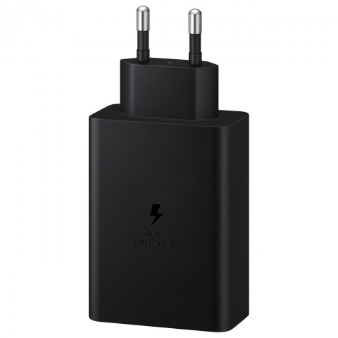 
Sieninis įkroviklis 2x USB-C ir 1x USB PPS PD 65W QC 3.0 AFC FCP juodas
