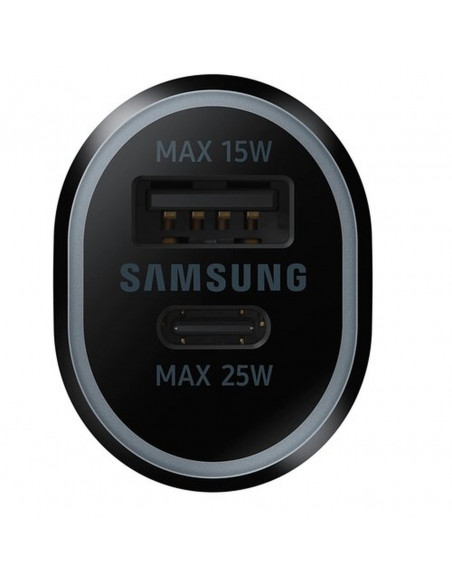 
Automobilinis įkroviklis cigarečių degiklio lizdui 2x USB 25W juodas
