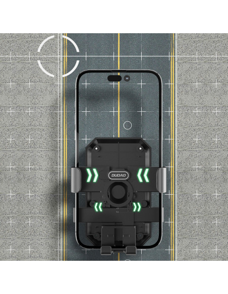 
F7C+ juodas motociklo telefono laikiklis ant vairo
