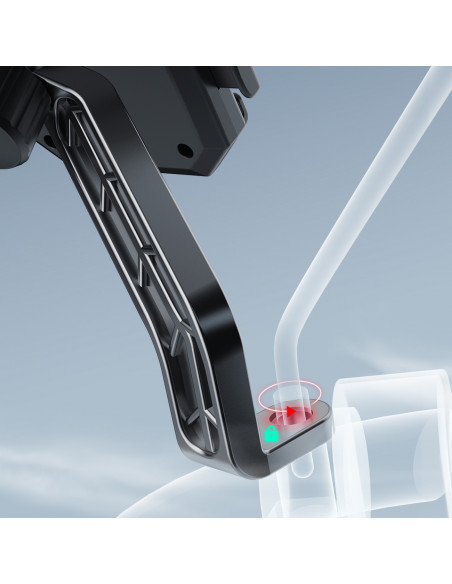 
F7C+ juodas motociklo telefono laikiklis ant vairo
