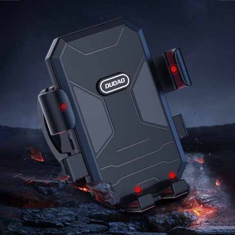 
F7C+ juodas motociklo telefono laikiklis ant vairo
