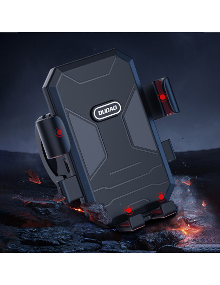 
F7C+ juodas motociklo telefono laikiklis ant vairo
