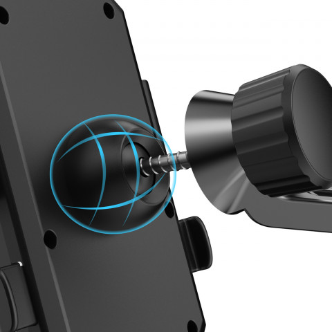 
F7C+ juodas motociklo telefono laikiklis ant vairo
