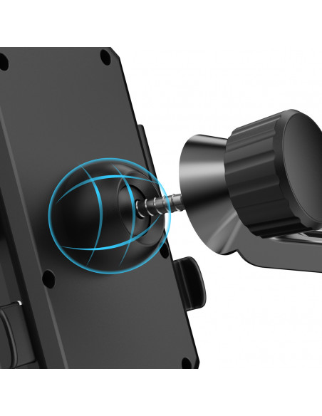 
F7C+ juodas motociklo telefono laikiklis ant vairo
