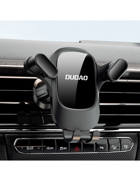 
Automobilinis telefono laikiklis ventiliacijos angai, juodas
