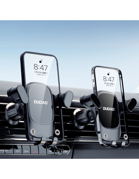 
Automobilinis telefono laikiklis ventiliacijos angai, juodas
