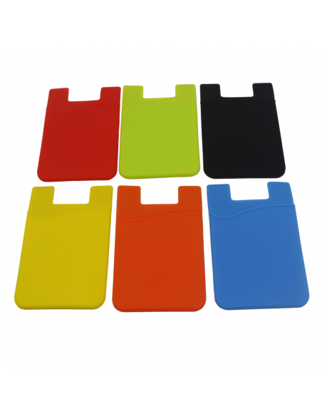 
Lipnus kreditinių kortelių dėklas telefono nugarėlei, silikoninis, juodas
