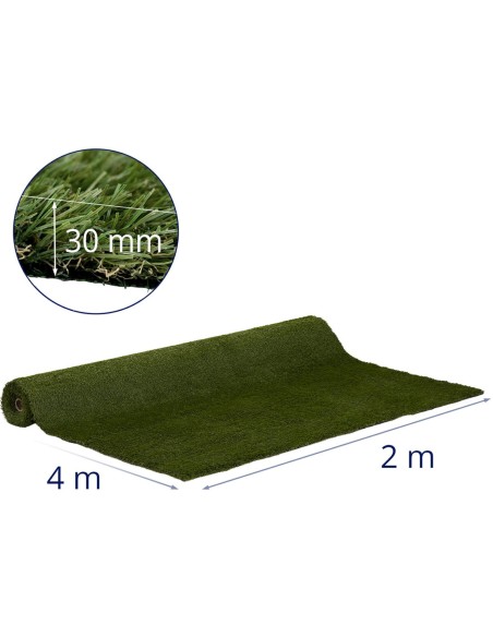 Dirbtinė žolė terasos balkonui minkšta 30 mm 20/10 cm 200 x 400 cm Dirbtinė žolė terasos balkonui minkšta 30 mm 20/10 cm 200 x 400 cm