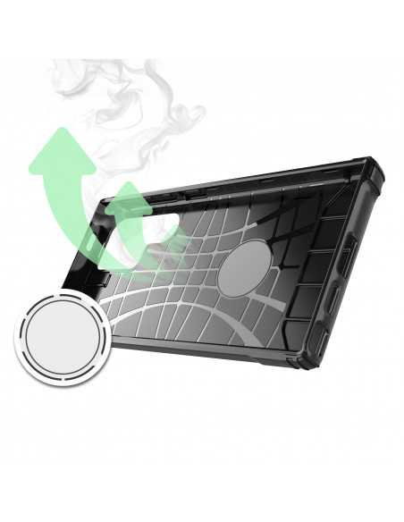 
Sustiprintas šarvuotas dėklas, skirtas „Samsung Galaxy S24 Ultra Hybrid Armor“, juodas
