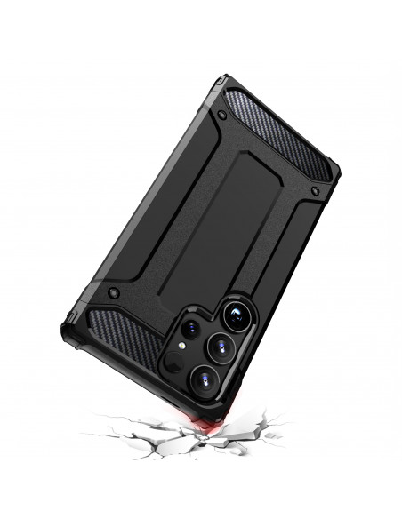 
Sustiprintas šarvuotas dėklas, skirtas „Samsung Galaxy S24 Ultra Hybrid Armor“, juodas
