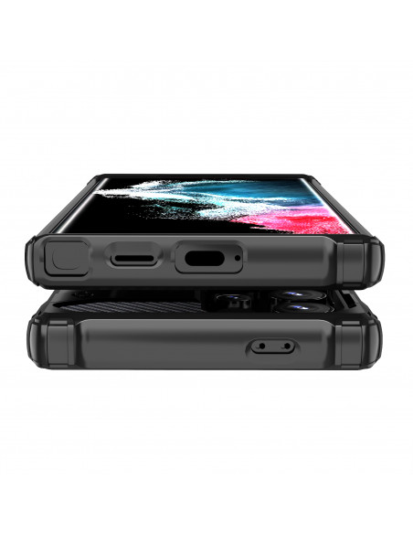 
Sustiprintas šarvuotas dėklas, skirtas „Samsung Galaxy S24 Ultra Hybrid Armor“, juodas
