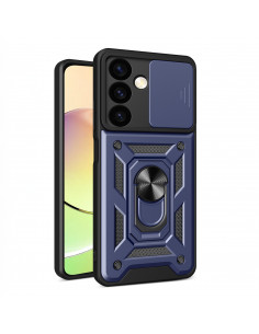 
„Samsung Galaxy S24+ Hybrid Armor Camshield“ kameros apsauginis dėklas, mėlynas
