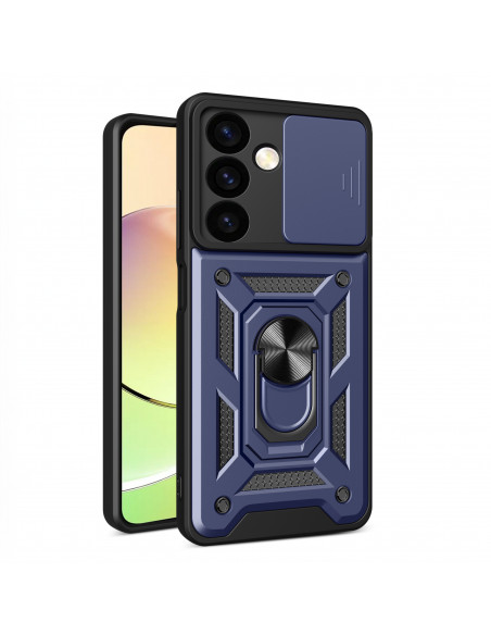 
„Samsung Galaxy S24+ Hybrid Armor Camshield“ kameros apsauginis dėklas, mėlynas
