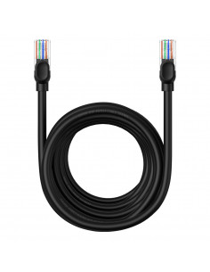 
Ethernet Cat 5 RJ-45 1000Mb/ s susuktos poros tinklo kabelis, 8 m, juodas
