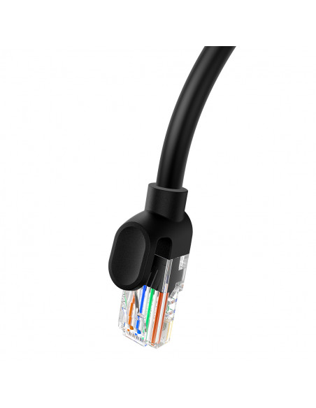 
Ethernet Cat 5 RJ-45 1000Mb/ s susuktos poros tinklo kabelis, 8 m, juodas
