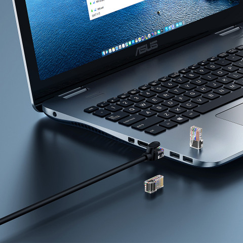 
Ethernet Cat 5 RJ-45 1000Mb/ s susuktos poros tinklo kabelis, 8 m, juodas
