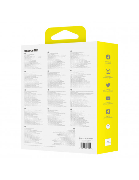 
PRO 160W GaN GaN5 sieninis įkroviklis, 2x USB-C / USB-A + USB-C laidas, juodas
