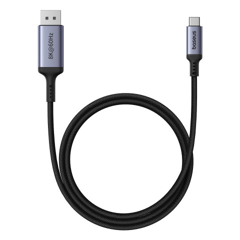 
Vienkryptis USB-C į DisplayPort 1.4 HD 8K 60Hz kabelis 1,5 m, juodas
