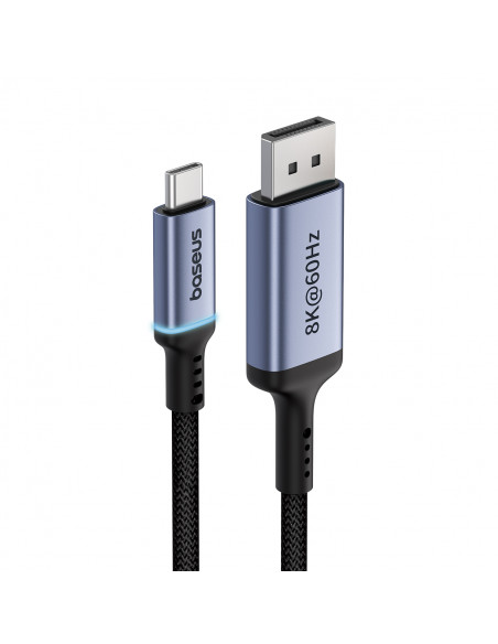 
Vienkryptis USB-C į DisplayPort 1.4 HD 8K 60Hz kabelis 1,5 m, juodas
