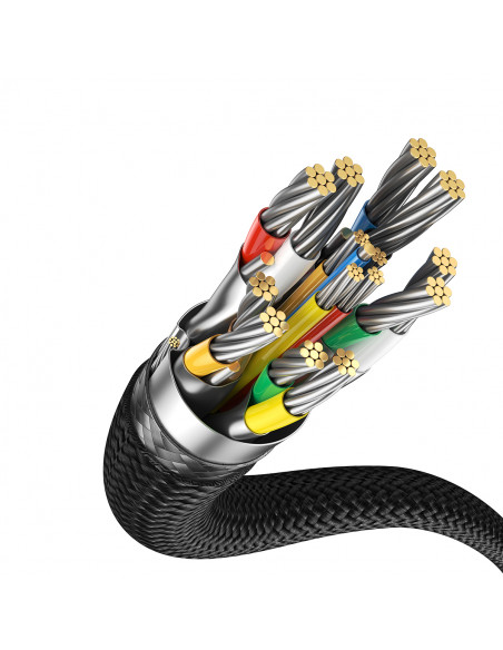 
Vienkryptis USB-C į DisplayPort 1.4 HD 8K 60Hz kabelis 1,5 m, juodas
