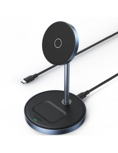 
2 viename 20 W įkrovimo stotelė ir „MagSafe Qi USB-C“ magnetinis pagrindas, juodas
