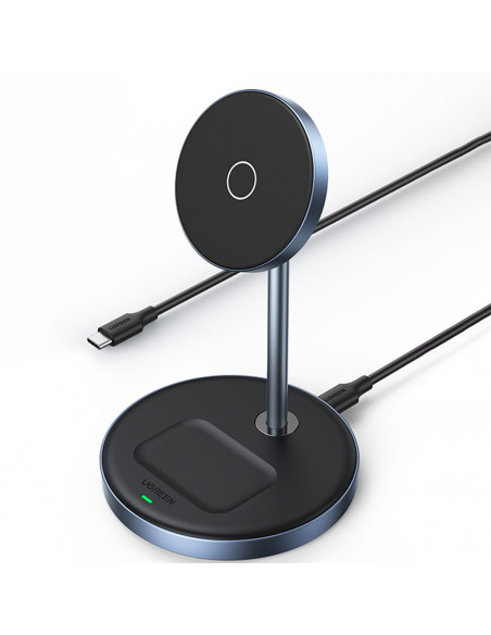 
2 viename 20 W įkrovimo stotelė ir „MagSafe Qi USB-C“ magnetinis pagrindas, juodas
