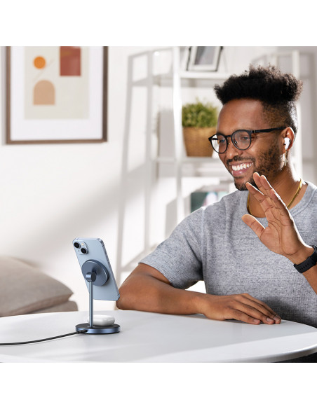 
2 viename 20 W įkrovimo stotelė ir „MagSafe Qi USB-C“ magnetinis pagrindas, juodas
