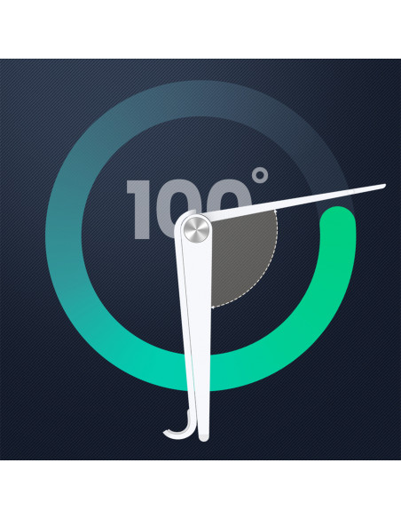 
Sulankstomas telefono ir planšetinio kompiuterio stovas su reguliuojamu aukščiu, baltas
