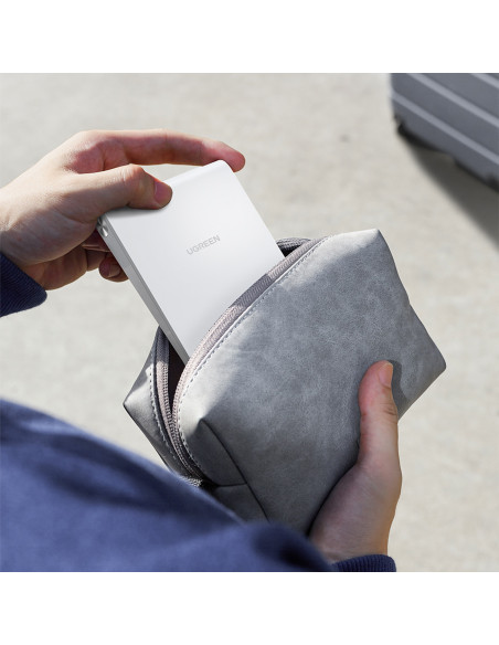 
Sulankstomas telefono ir planšetinio kompiuterio stovas su reguliuojamu aukščiu, baltas
