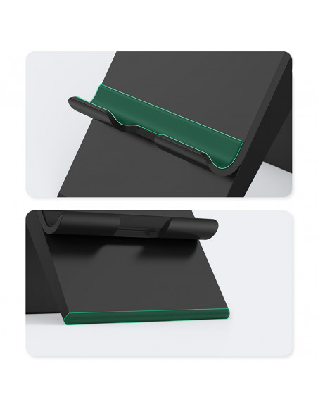 
Sulankstomas telefono ir planšetinio kompiuterio laikiklis su reguliuojamu aukščiu, juodas
