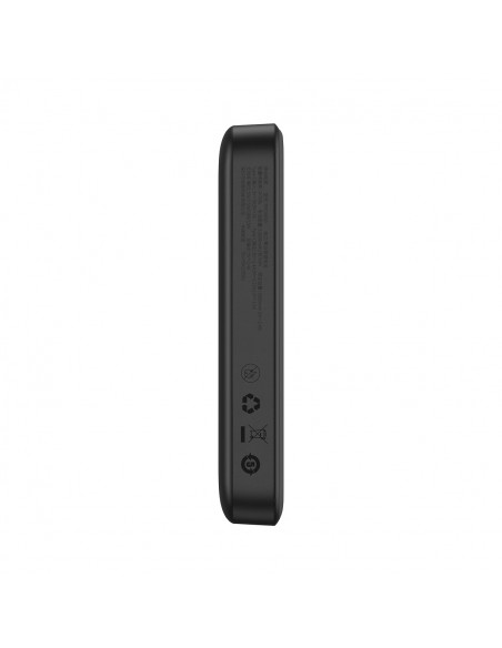 
Mini nešiojamas įkroviklis 10000mAh su indukciniu įkrovimu, „MagSafe 15W PD QC 20W“, juodas
